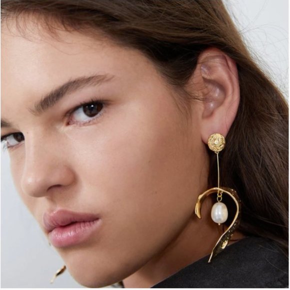 Jewelry - Hang Pearl Long Drop Earrings